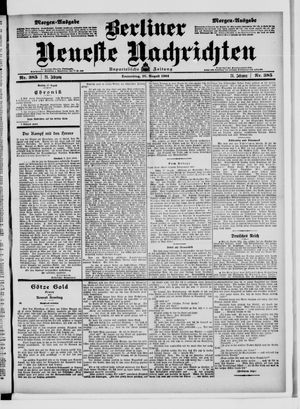 Berliner neueste Nachrichten vom 18.08.1904