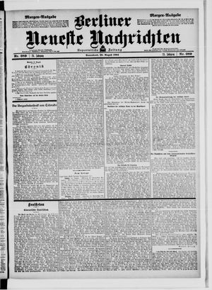 Berliner Neueste Nachrichten vom 20.08.1904