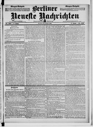 Berliner Neueste Nachrichten vom 23.08.1904