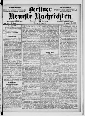 Berliner neueste Nachrichten on Aug 23, 1904
