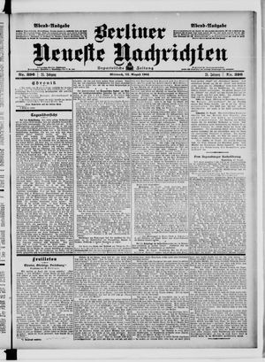 Berliner neueste Nachrichten vom 24.08.1904