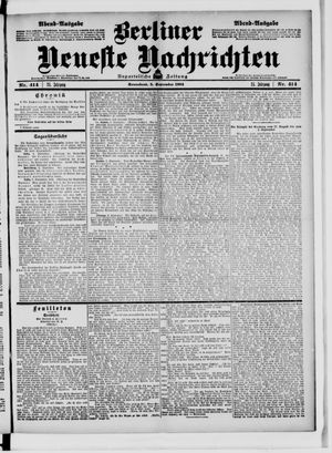 Berliner Neueste Nachrichten vom 03.09.1904