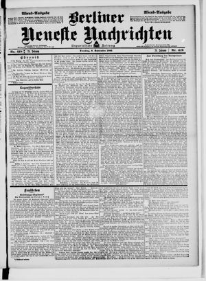 Berliner neueste Nachrichten vom 06.09.1904