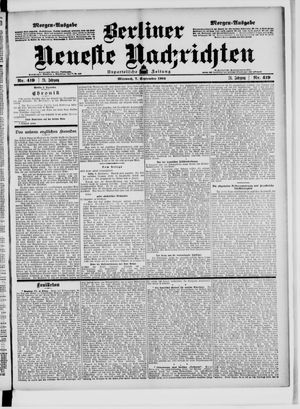 Berliner neueste Nachrichten vom 07.09.1904