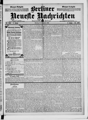 Berliner neueste Nachrichten on Sep 18, 1904