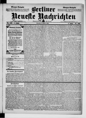 Berliner Neueste Nachrichten on Oct 2, 1904