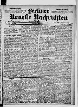 Berliner neueste Nachrichten vom 04.10.1904