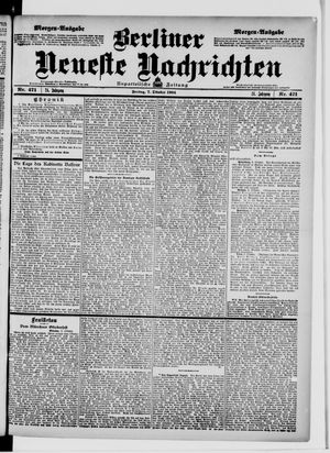 Berliner neueste Nachrichten on Oct 7, 1904