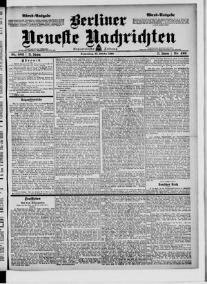 Berliner neueste Nachrichten vom 13.10.1904