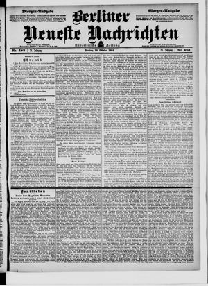 Berliner Neueste Nachrichten vom 14.10.1904