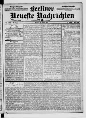 Berliner Neueste Nachrichten vom 18.10.1904
