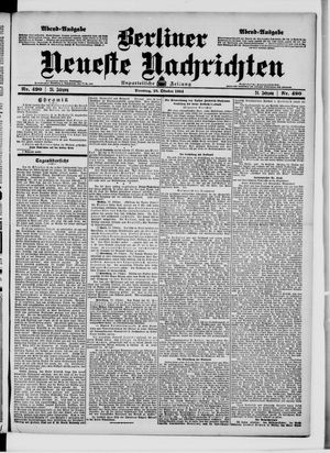 Berliner neueste Nachrichten on Oct 18, 1904