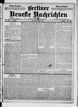 Berliner Neueste Nachrichten on Oct 19, 1904