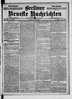 Berliner Neueste Nachrichten vom 24.10.1904