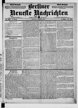 Berliner neueste Nachrichten vom 05.11.1904