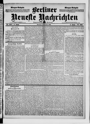 Berliner Neueste Nachrichten vom 06.11.1904