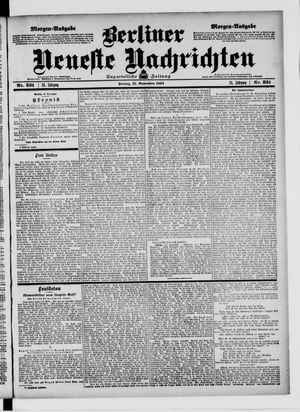 Berliner neueste Nachrichten vom 11.11.1904