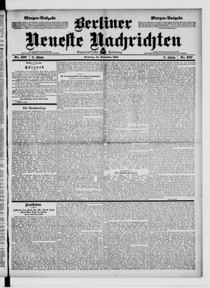 Berliner Neueste Nachrichten on Nov 15, 1904