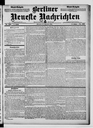 Berliner neueste Nachrichten vom 23.11.1904