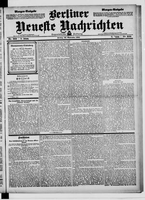Berliner Neueste Nachrichten vom 25.11.1904