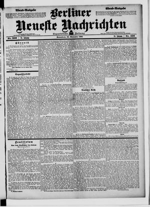 Berliner Neueste Nachrichten vom 26.11.1904