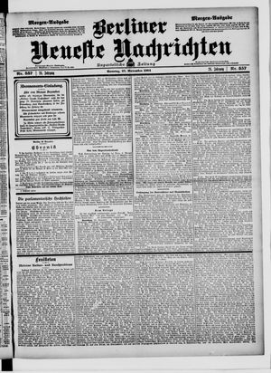 Berliner Neueste Nachrichten vom 27.11.1904