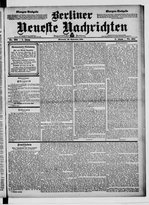 Berliner neueste Nachrichten vom 30.11.1904