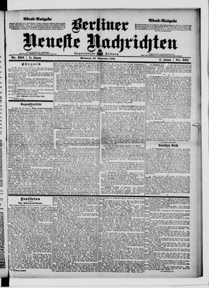 Berliner Neueste Nachrichten vom 30.11.1904