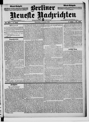 Berliner neueste Nachrichten on Dec 1, 1904
