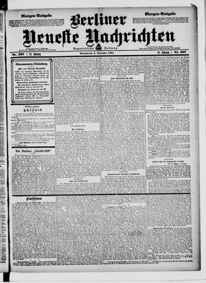 Berliner neueste Nachrichten vom 03.12.1904