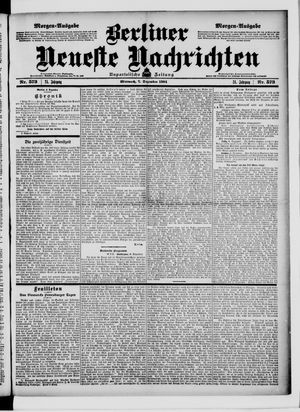 Berliner neueste Nachrichten vom 07.12.1904