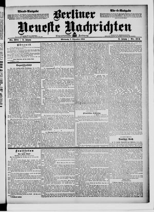 Berliner Neueste Nachrichten vom 07.12.1904