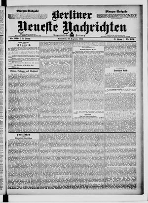 Berliner Neueste Nachrichten on Dec 10, 1904