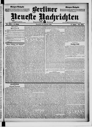 Berliner Neueste Nachrichten on Dec 10, 1904