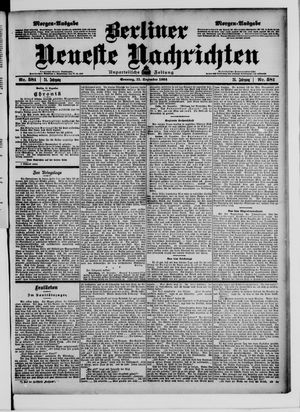 Berliner neueste Nachrichten vom 11.12.1904