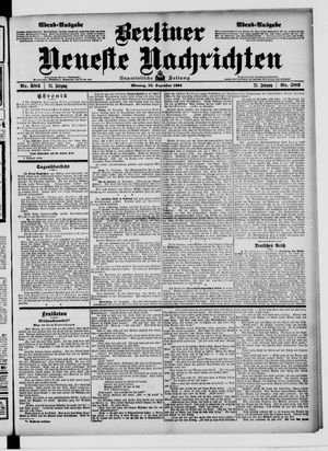 Berliner neueste Nachrichten on Dec 12, 1904