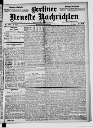 Berliner neueste Nachrichten vom 13.12.1904