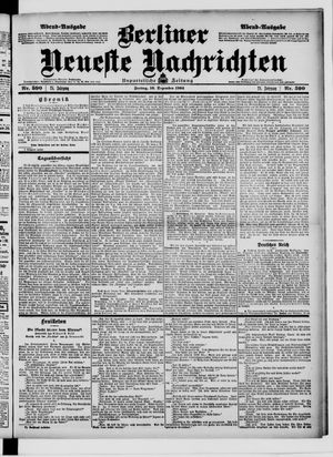 Berliner neueste Nachrichten on Dec 16, 1904
