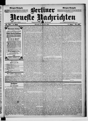 Berliner neueste Nachrichten vom 21.12.1904
