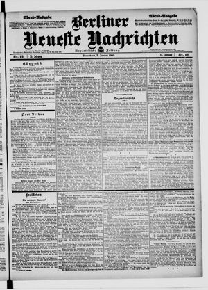 Berliner Neueste Nachrichten vom 07.01.1905