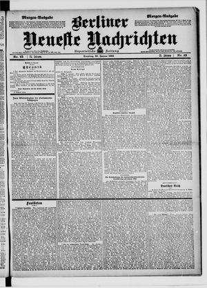 Berliner Neueste Nachrichten vom 10.01.1905
