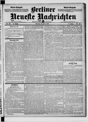 Berliner Neueste Nachrichten vom 11.01.1905
