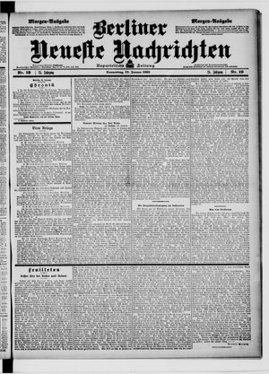 Berliner Neueste Nachrichten on Jan 12, 1905