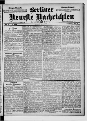 Berliner Neueste Nachrichten vom 13.01.1905