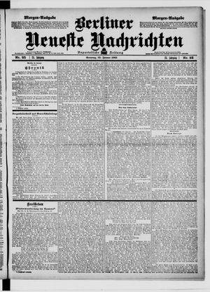 Berliner Neueste Nachrichten vom 15.01.1905