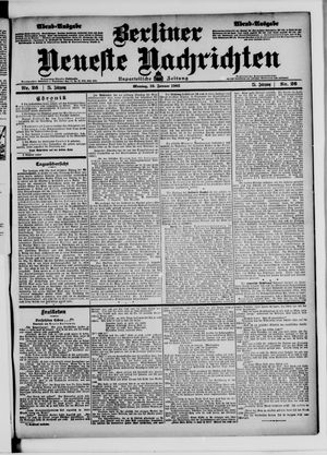 Berliner Neueste Nachrichten vom 16.01.1905