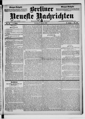 Berliner Neueste Nachrichten vom 17.01.1905