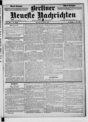 Berliner Neueste Nachrichten vom 18.01.1905