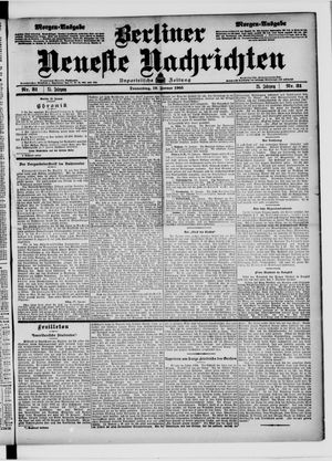 Berliner Neueste Nachrichten vom 19.01.1905