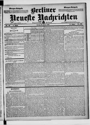 Berliner Neueste Nachrichten vom 20.01.1905